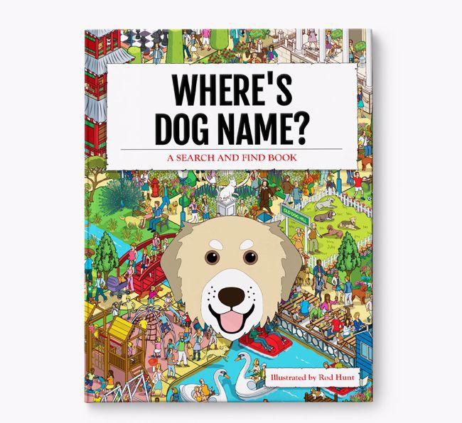 Personalised Where's {dogsName} Book